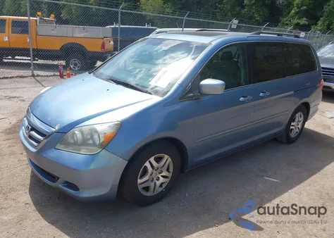 2006 Honda Odyssey Ex-L из США, поврежденный, VIN 5FNRL38716B127951